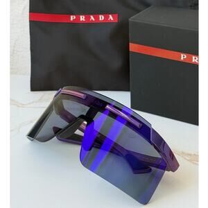 NEW Prada Sport PS B06S Mirrored Sunglasses in Purple $569